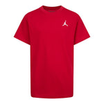 Jordan T-Shirt Girocollo Tinta Unita con Logo per Bambino 85D266 ROSSO JORDAN 