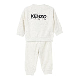 KENZO completo 2pz tinta unita felpa-pantalone Bianco per Neonata K60468N BIANCO KENZO 