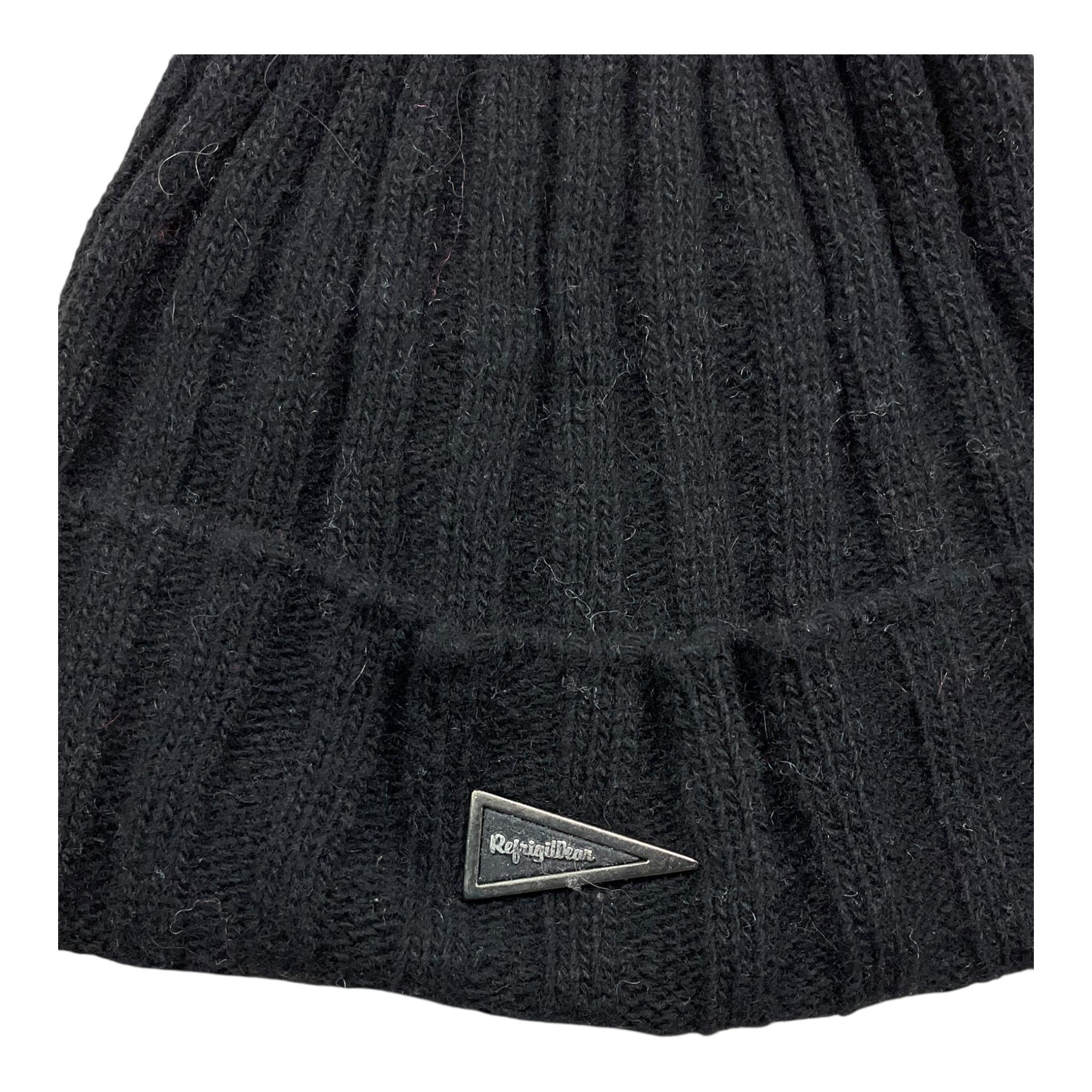 REFRIGIWEAR cappello tinta unita con ricami Nero per Bambino CA31092 NERO REFRIGIWEAR 