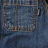 Diesel Camicia In Denim Tinta Unita Manica Lunga per Neonato 00K24H BLU DIESEL 