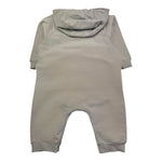 TEDDY E MINOU tutina tinta unita con cappuccio Grigio per Neonato I24TU042M7015 GRIGIO TEDDY E MINOU 