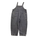 PLAY UP salopette in denim tinta unita Nero per Neonata PA011AP11503 NERO PLAY UP 