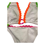 Saint Barth Costume 2 Pezzi Triangolo-Mutandina Tinta Unita per Bambina WAVE BIANCO SAINT BARTH 