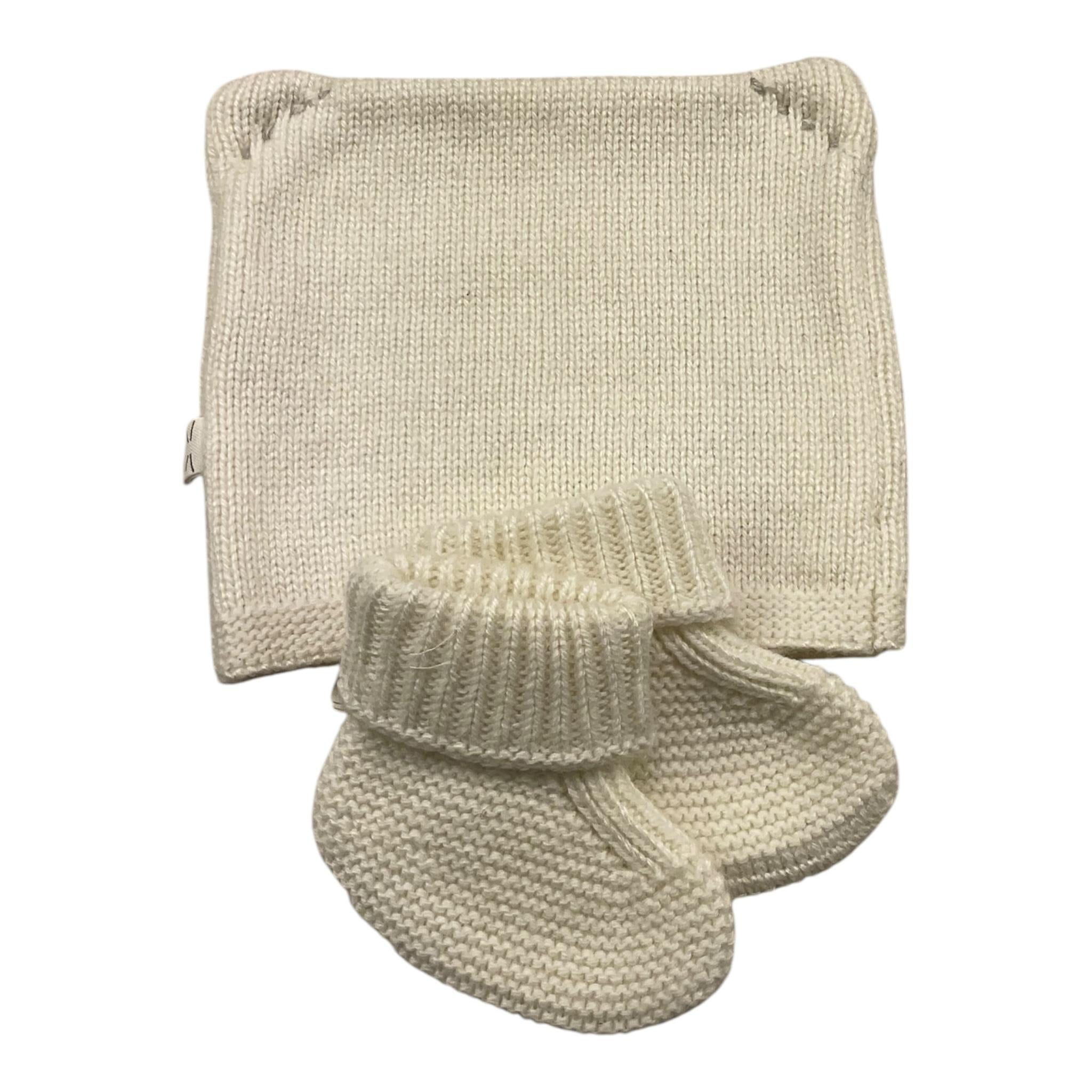 TEDDY E MINOU set cappello-babbucce tinta unita Panna per Neonato I24AC026EM634 PANNA TEDDY E MINOU 