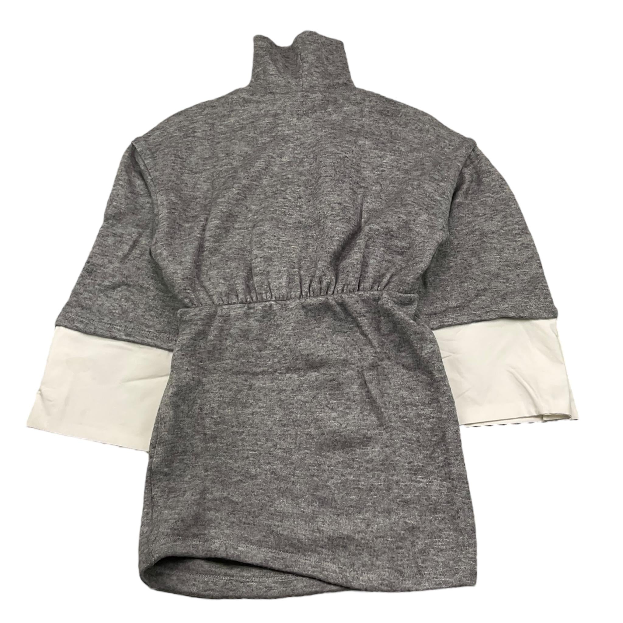 NAICE abito manica lunga tinta unita con collo alto Grigio per Bambina 27254 GRIGIO NAICE 