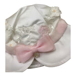 Ninnaoh Cappello Tinta Unita con Fiocco per Neonata E1989 BIANCO NINNAOH 