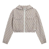 Guess Felpa Chiusa con Cappuccio Tinta Unita con Stampe Logo per Bambina J5RQ03WH2K0 BEIGE GUESS 