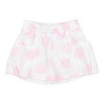 Monnalisa Short Tinta Unita Stampa Cerchi per Bambina 31A411 BIANCO MONNALISA 