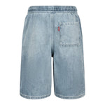 Levi'S Bermuda In Denim Tinta Unita con Elastico In Vita per Bambino 9EH003 AZZURRO LEVI'S 
