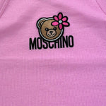 Moschino Canotta Tinta Unita con Stampa per Bambina HDM06Z ROSA MOSCHINO 