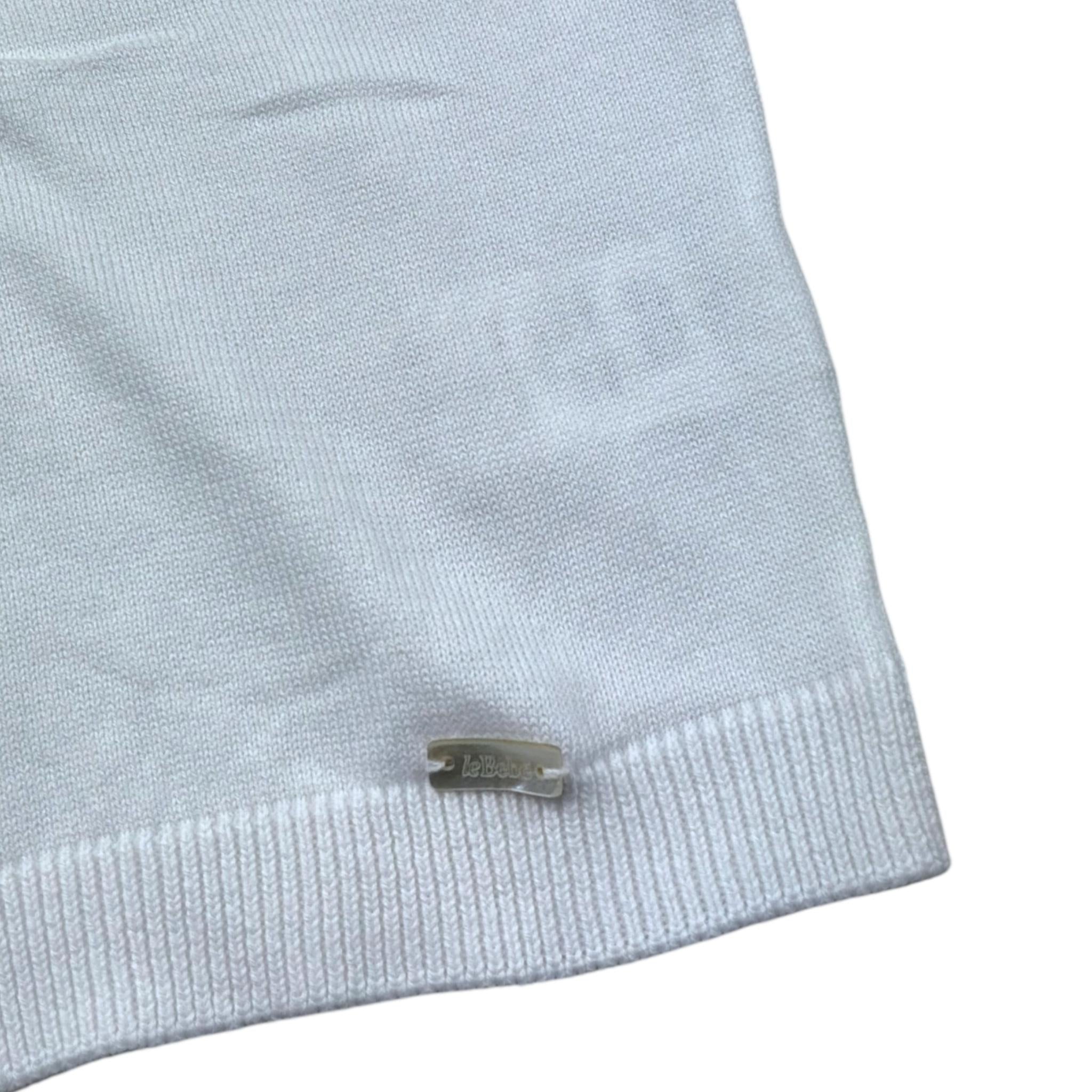 Le Bebe' Polo Mezza Manica Tinta Unita per Neonato LBB5416 BIANCO LE BEBE' 