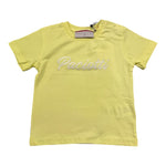 Cesare Paciotti T-Shirt Girocollo Tinta Unita con Logo per Neonato TSP4157B GIALLO CESARE PACIOTTI 