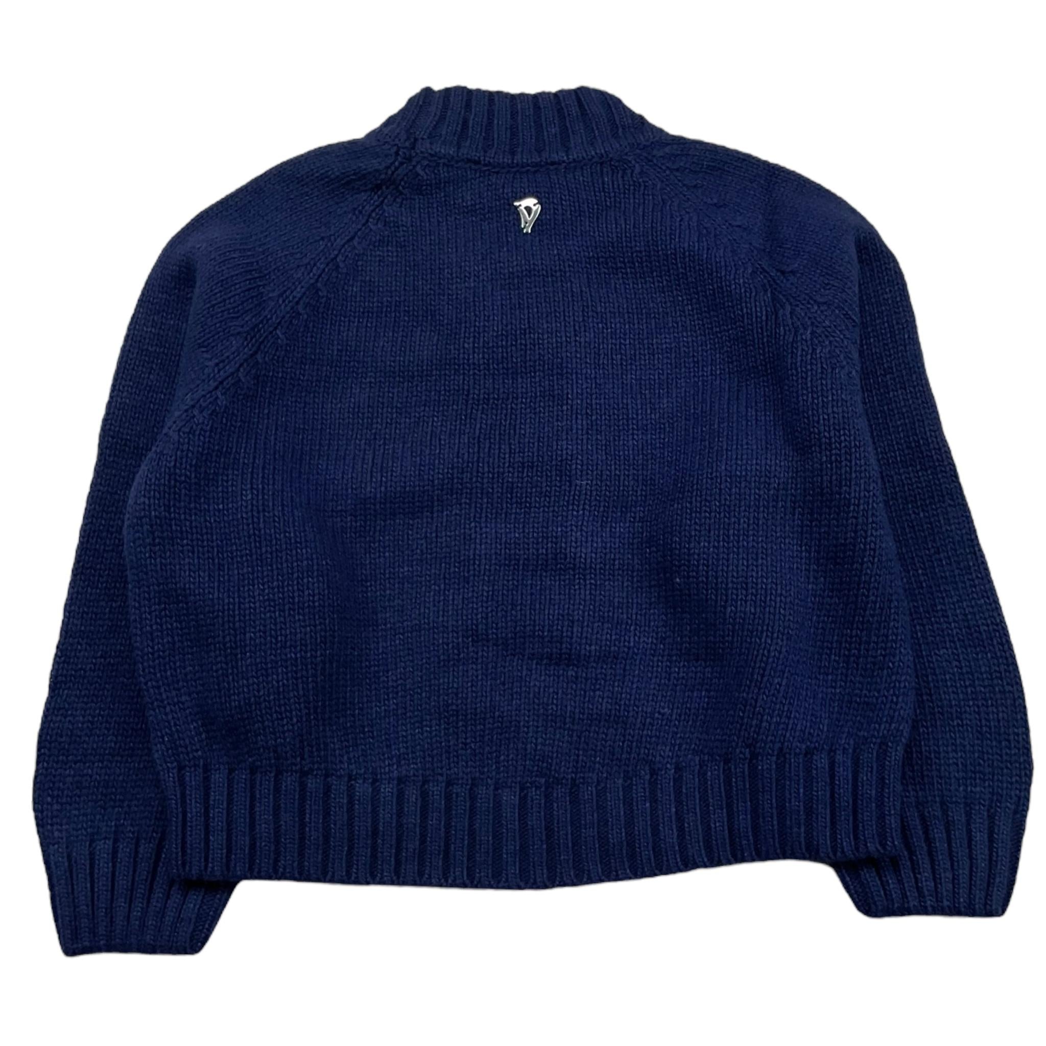 DONDUP maglia tinta unita mezzo collo Blu per Neonata DMMA001N BLU DONDUP 