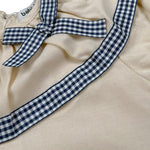 Babidu Pagliaccetto Tinta Unita con Fiocco per Neonata 33402 BEIGE BABIDU 