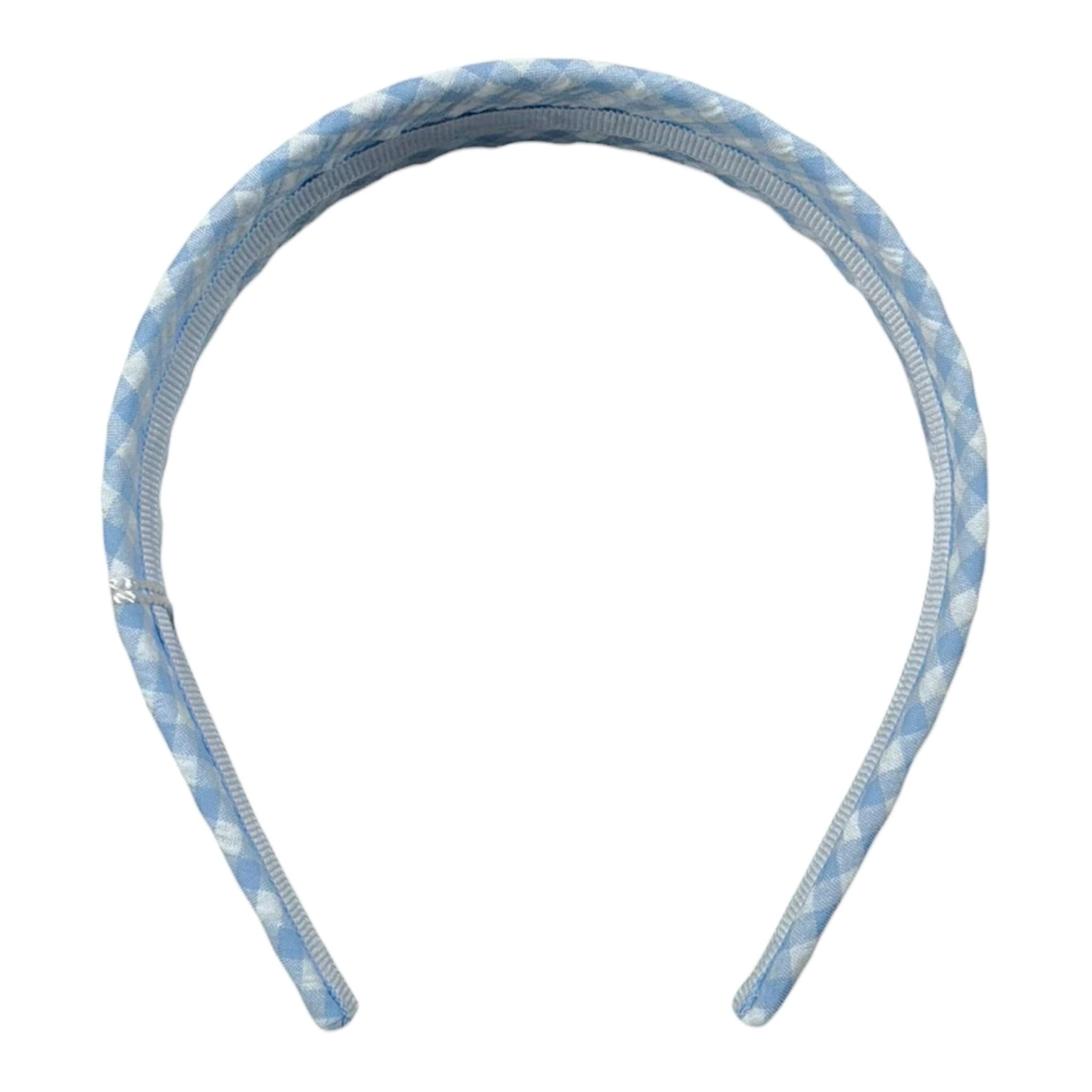 Magil Cerchietto Bicolore con Fantasia A Quadri per Bambina FN29057 BIANCO/AZZURRO MAGIL 