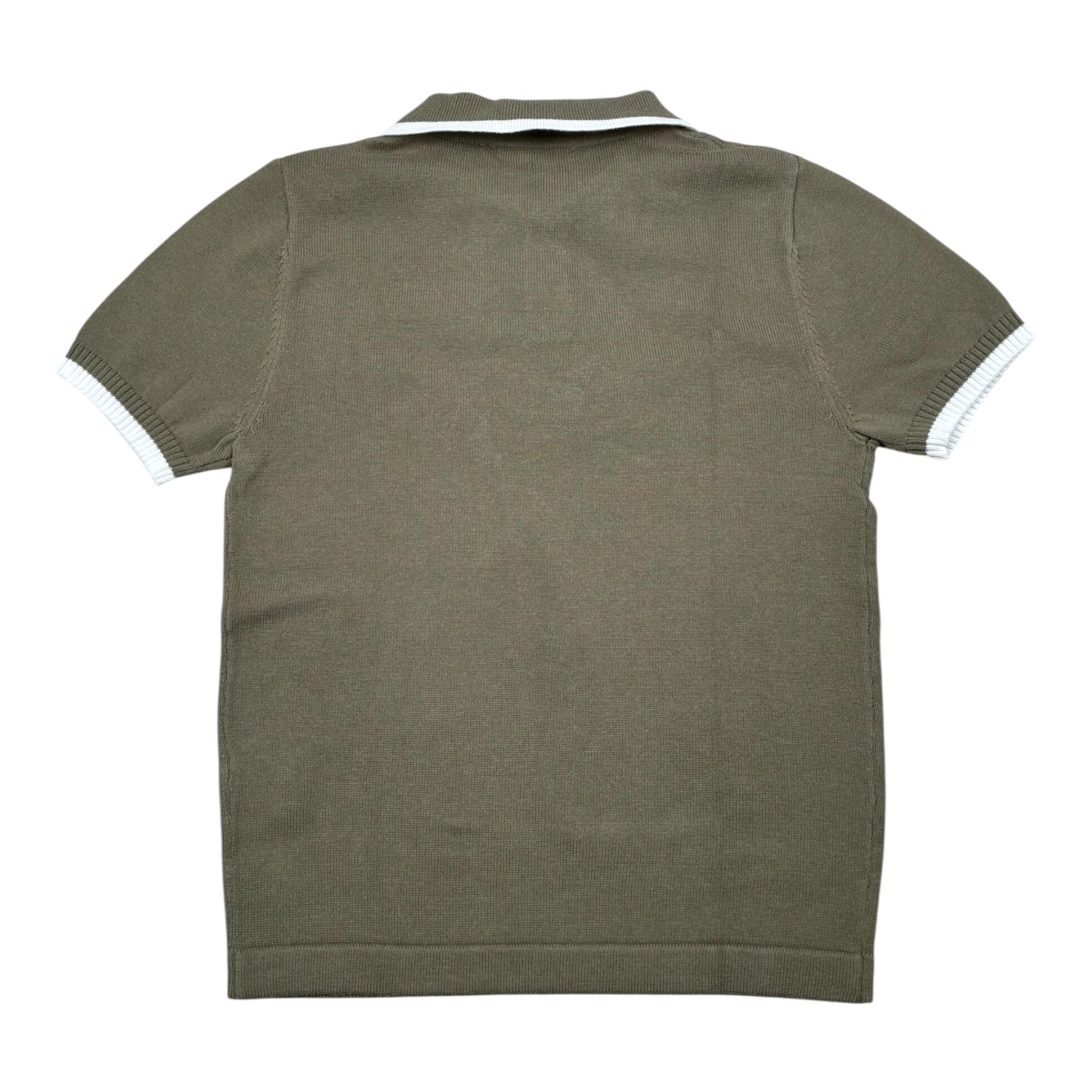 Never Too Polo Mezza Manica tinta unita Verde per Bambino NT2371B VERDE NEVER TOO 