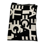 GAELLE sciarpa tinta unita con stampe logo in contrasto Nero per Bambina 2741SC00505 NERO GAELLE 