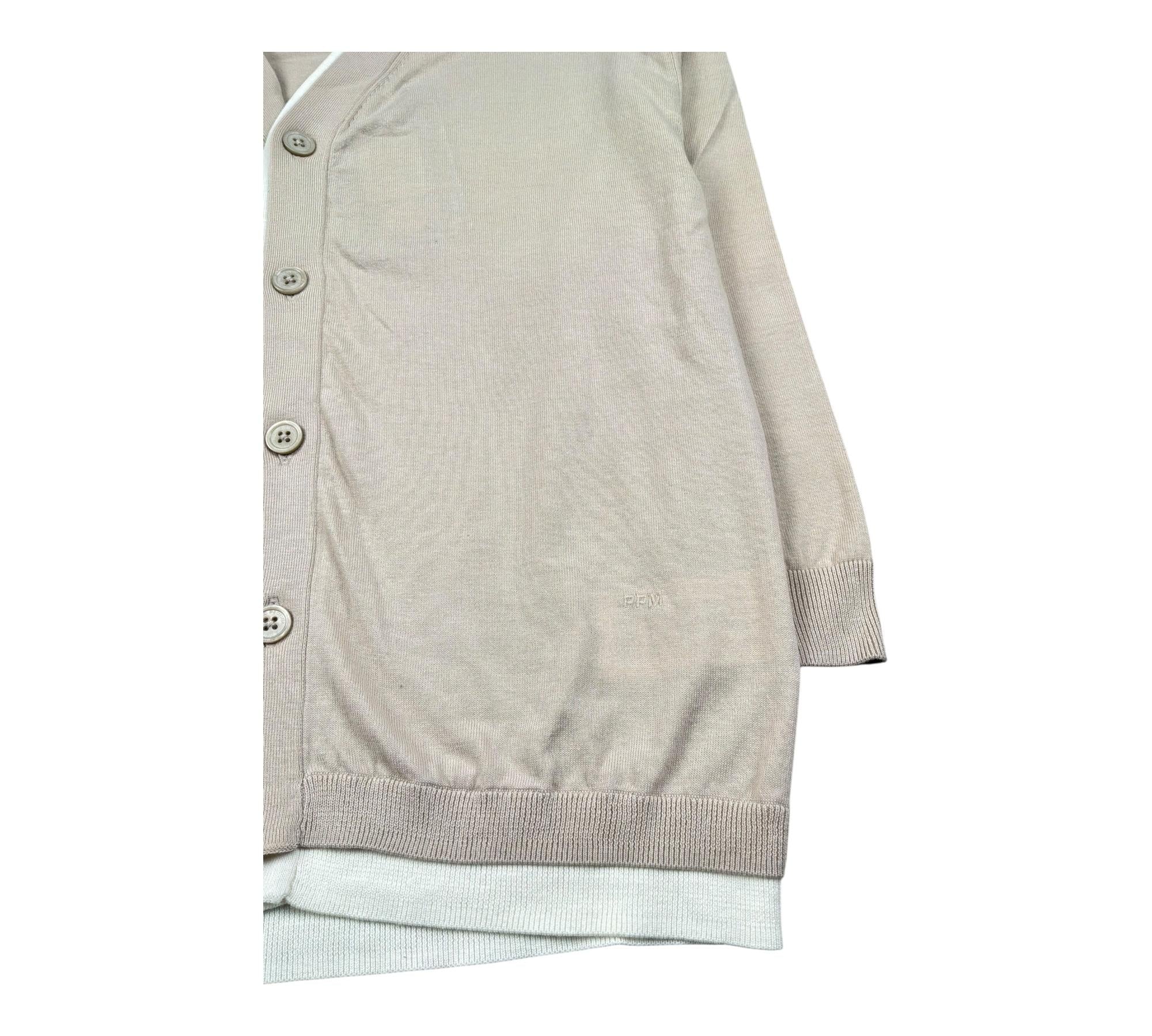 Paolo Pecora Cardigan Tinta Unita Scollo A V per Bambino PP4278 BEIGE PAOLO PECORA 