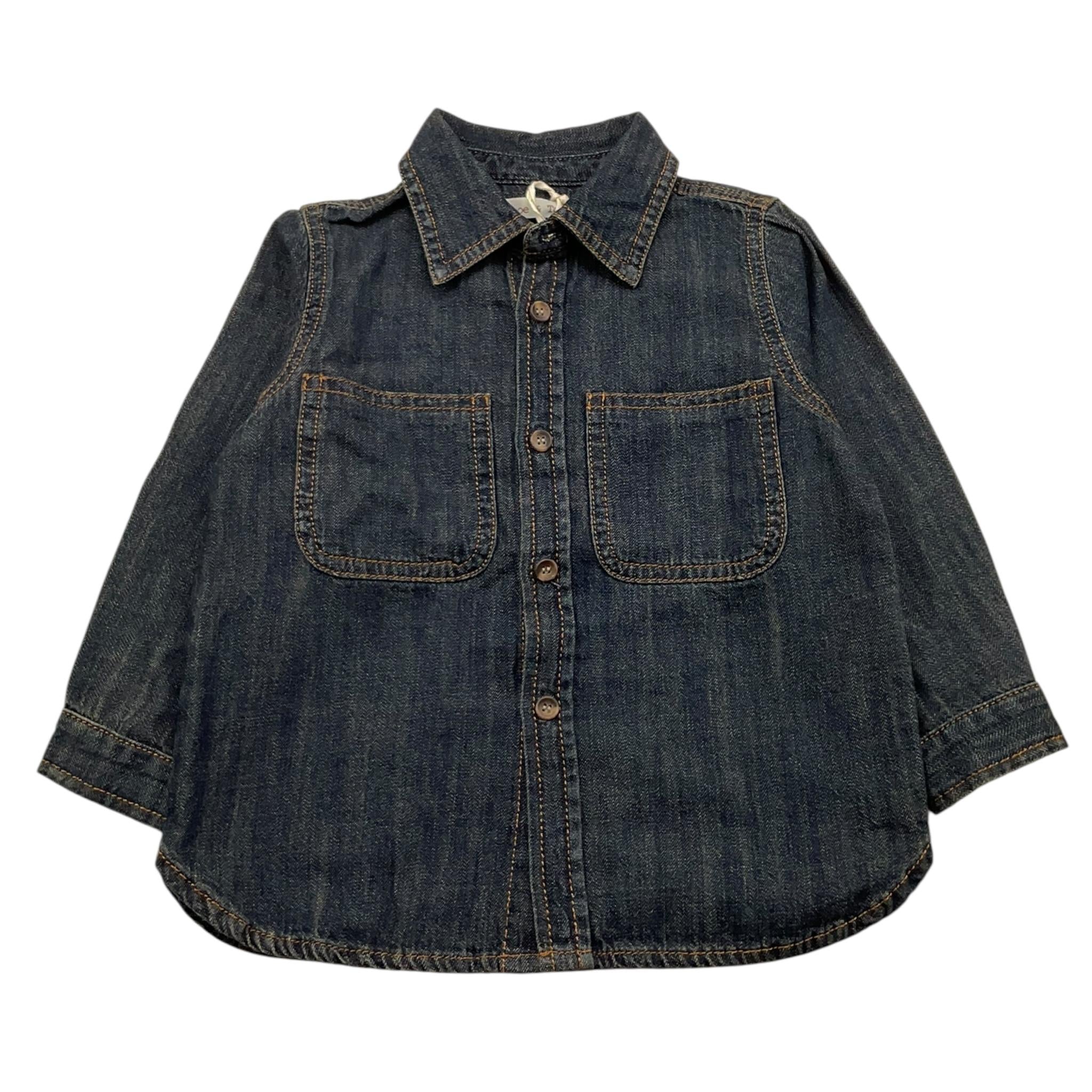 ABEL & LULA camicia in denim tinta unita manica lunga Blu per Neonato DDLA BLU ABEL & LULA 