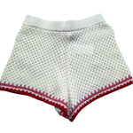 Saint Barth Short Tinta Unita con Trafori E Ricami per Bambina YVETTES PANNA SAINT BARTH 