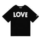 MOSCHINO t-shirt girocollo tinta unita con stampa Nero per Bambina HDM06HX NERO MOSCHINO 