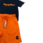 Refrigiwear Completo 2 Pezzi T-Shirt-Bermuda per Neonato 211DRMNS25 BLU/ARANCIONE REFRIGIWEAR 