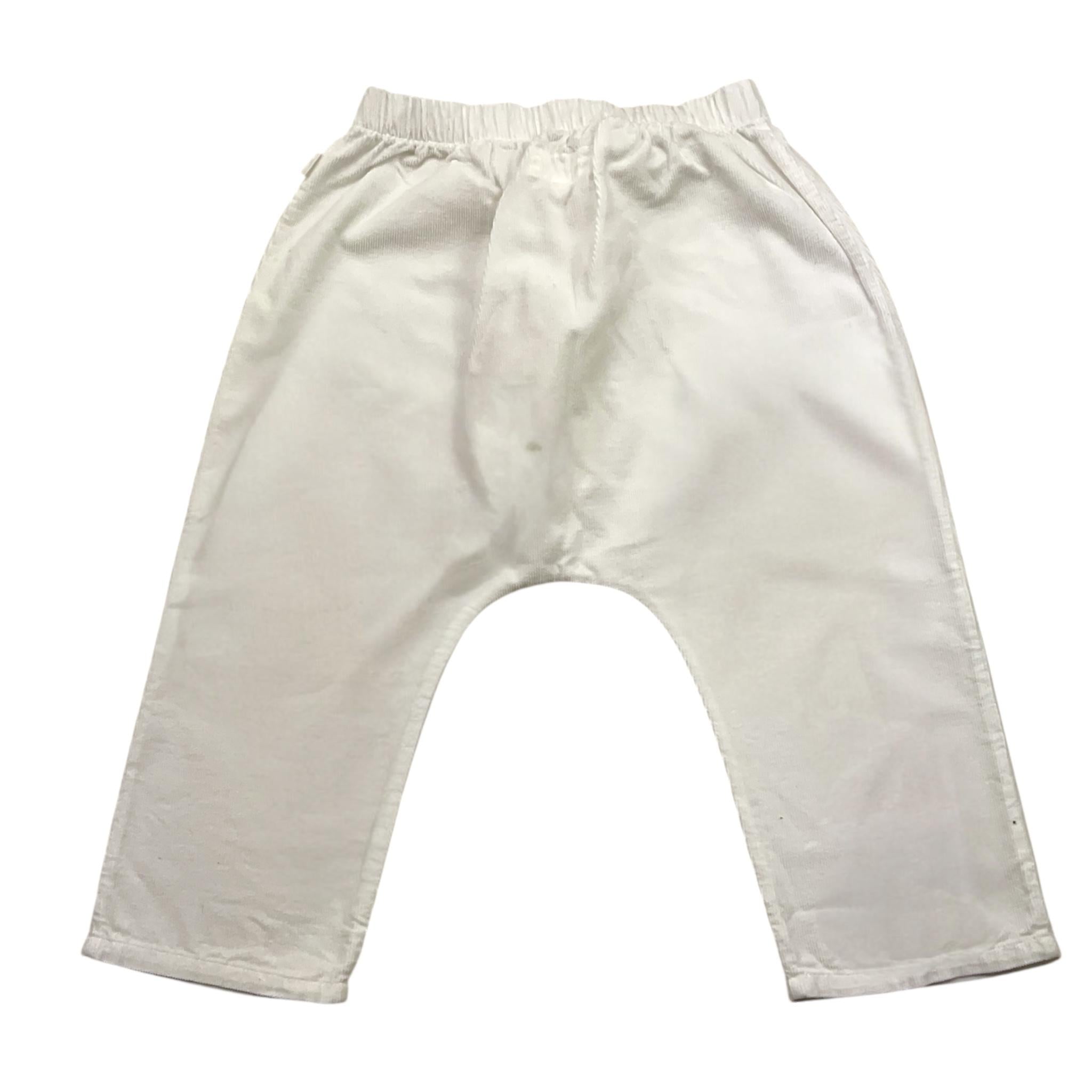TEDDY E MINOU pantalone tinta unita con elastico in vita Bianco per Bambina I24PT007V6014J BIANCO TEDDY E MINOU 