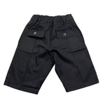 Dodo' Welldone Bermuda Tinta Unita con Elastico In Vita per Bambino BR012 NERO DODO' WELLDONE 