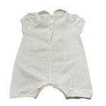 Ninnaoh Pagliaccetto Tinta Unita con Applicazioni per Neonata E25P54 BIANCO NINNAOH 