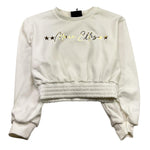 MARC ELLIS felpa chiusa con cappuccio tinta unita con logo Bianco per Bambina JMJST00239 BIANCO MARC ELLIS 