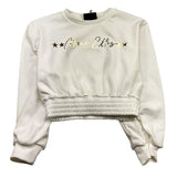 MARC ELLIS felpa chiusa con cappuccio tinta unita con logo Bianco per Bambina JMJST00239 BIANCO MARC ELLIS 