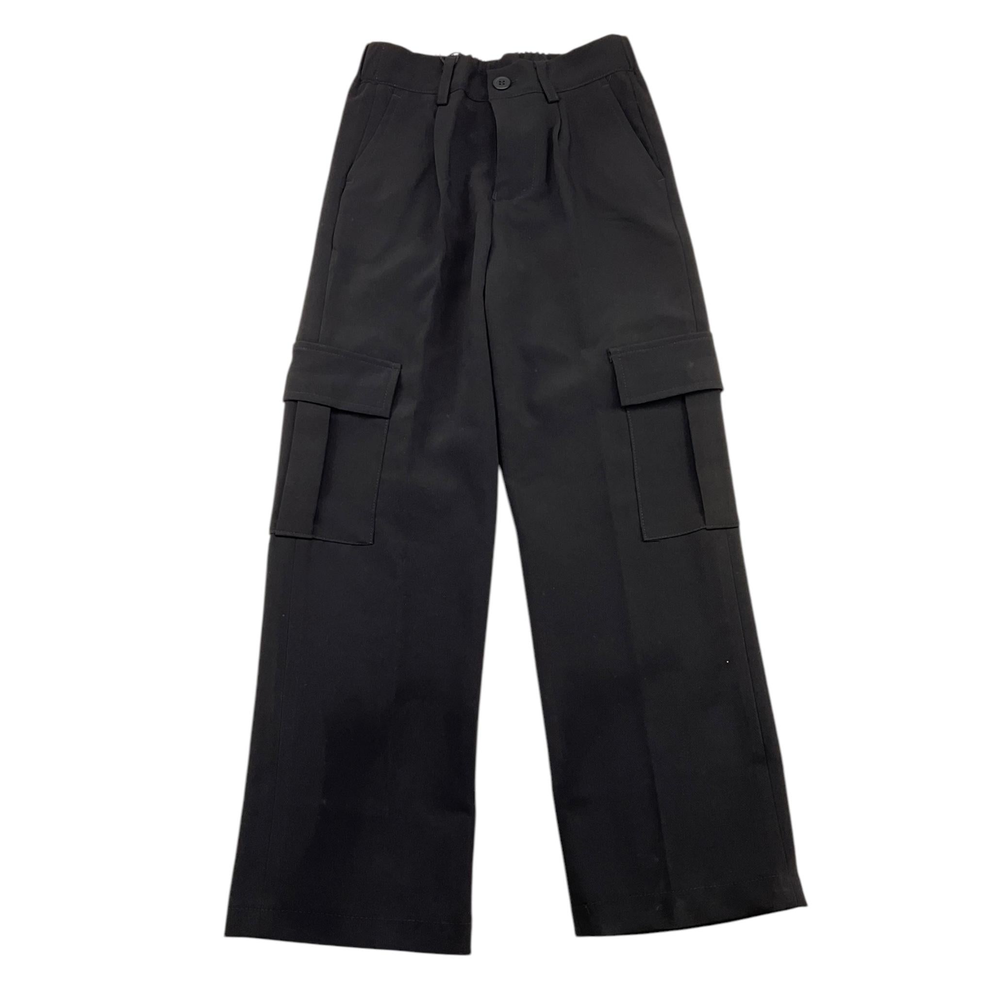 CECYLE pantalone tinta unita con elastico in vita Nero per Bambino BY1863 NERO CECYLE 