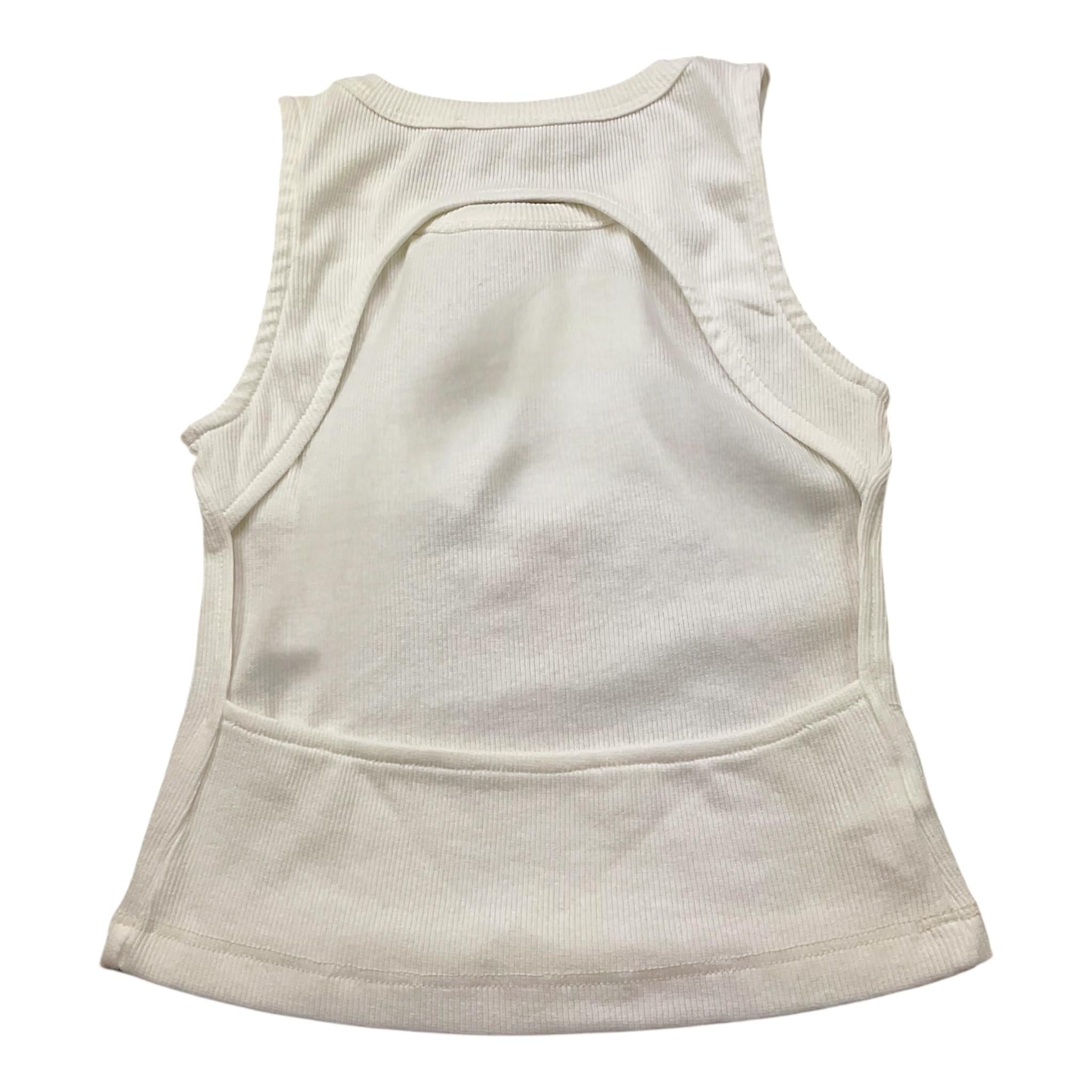 Lu Lu By Miss Grant Canotta Tinta Unita Girocollo per Bambina LL3555 BIANCO LU LU BY MISS GRANT 