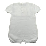 Paz Rodriguez Pagliaccetto Mezza Manica Tinta Unita per Neonato 005122715 BIANCO PAZ RODRIGUEZ 