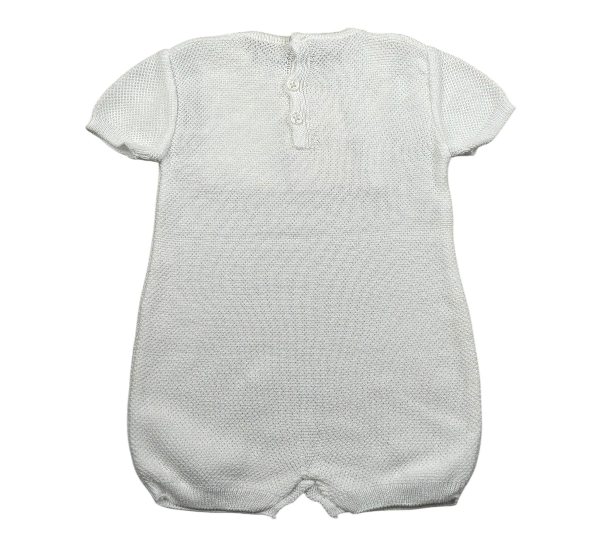 Paz Rodriguez Pagliaccetto Mezza Manica Tinta Unita per Neonato 005122715 BIANCO PAZ RODRIGUEZ 