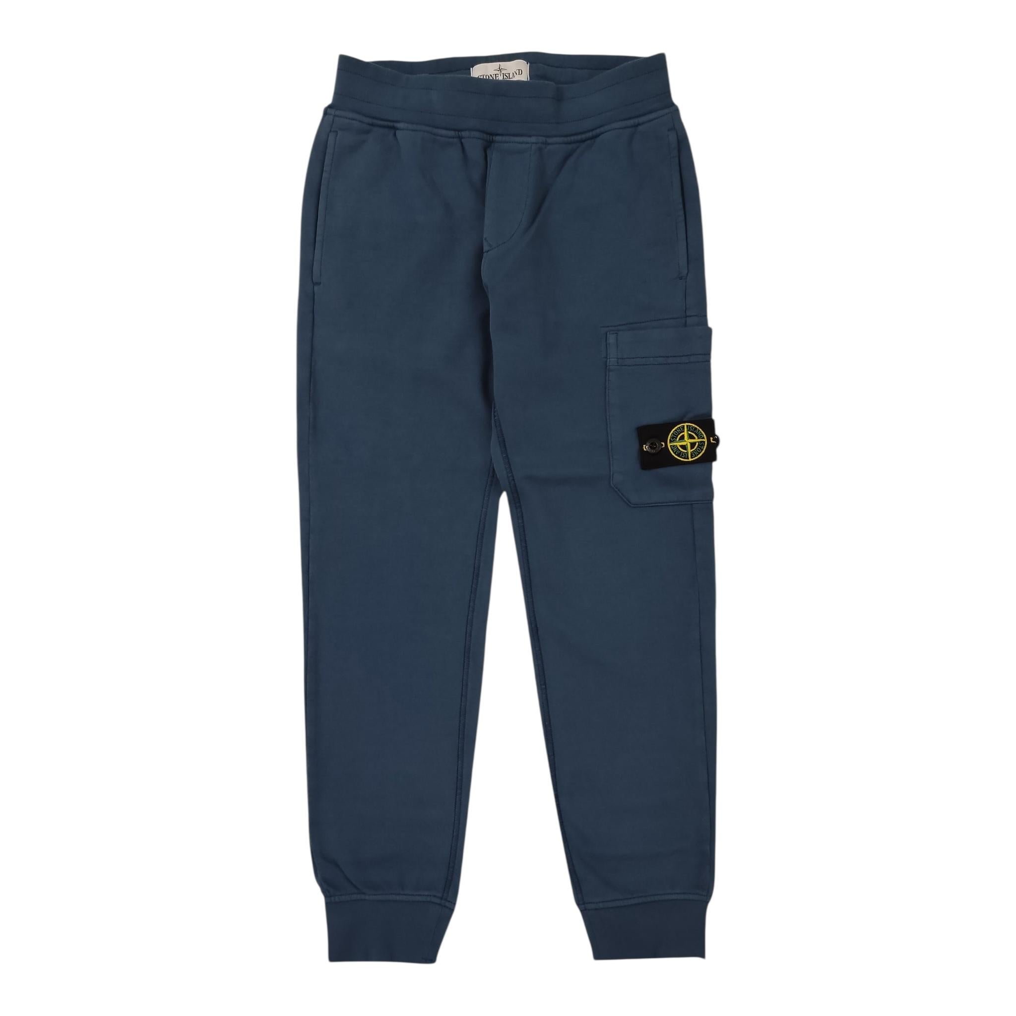 Stone Island Pantalone Tuta Tinta Unita per Bambino K1S166200005J BLU STONE ISLAND 