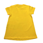 Moschino Abito Girocollo Tinta Unita con Stampa per Neonata MDV0C9X GIALLO MOSCHINO 