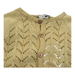 Wedoble Cardigan Tinta Unita con Trafori per Neonata V2507308B GIALLO WEDOBLE 