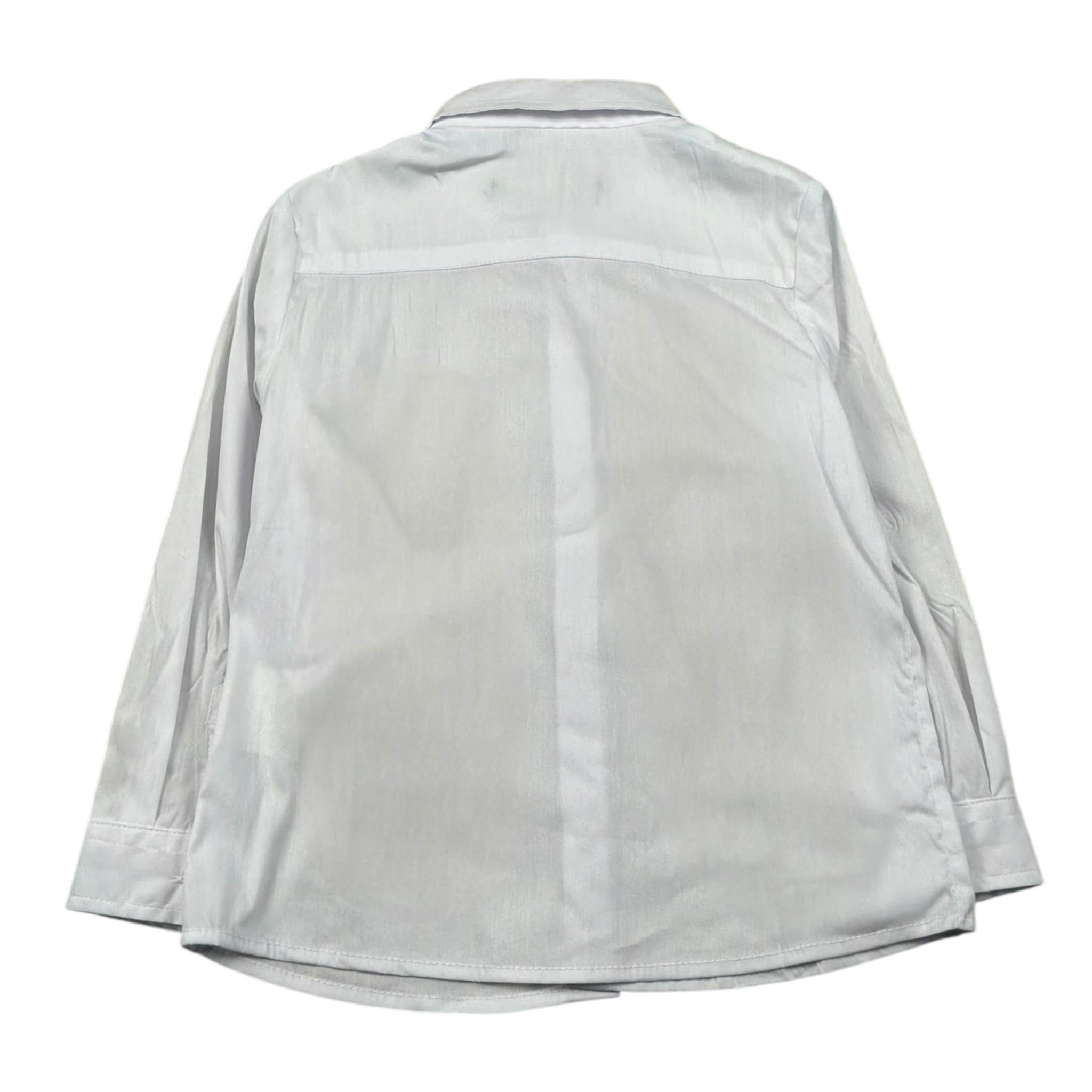 Daniele Alessandrini Camicia Manica Lunga Tinta Unita con Logo per Neonato 1295C00267X BIANCO DANIELE ALESSANDRINI 