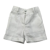 Paio Crippa Bermuda Tinta Unita con Girovita Regolabile per Neonato BOSSON BIANCO PAIO CRIPPA 