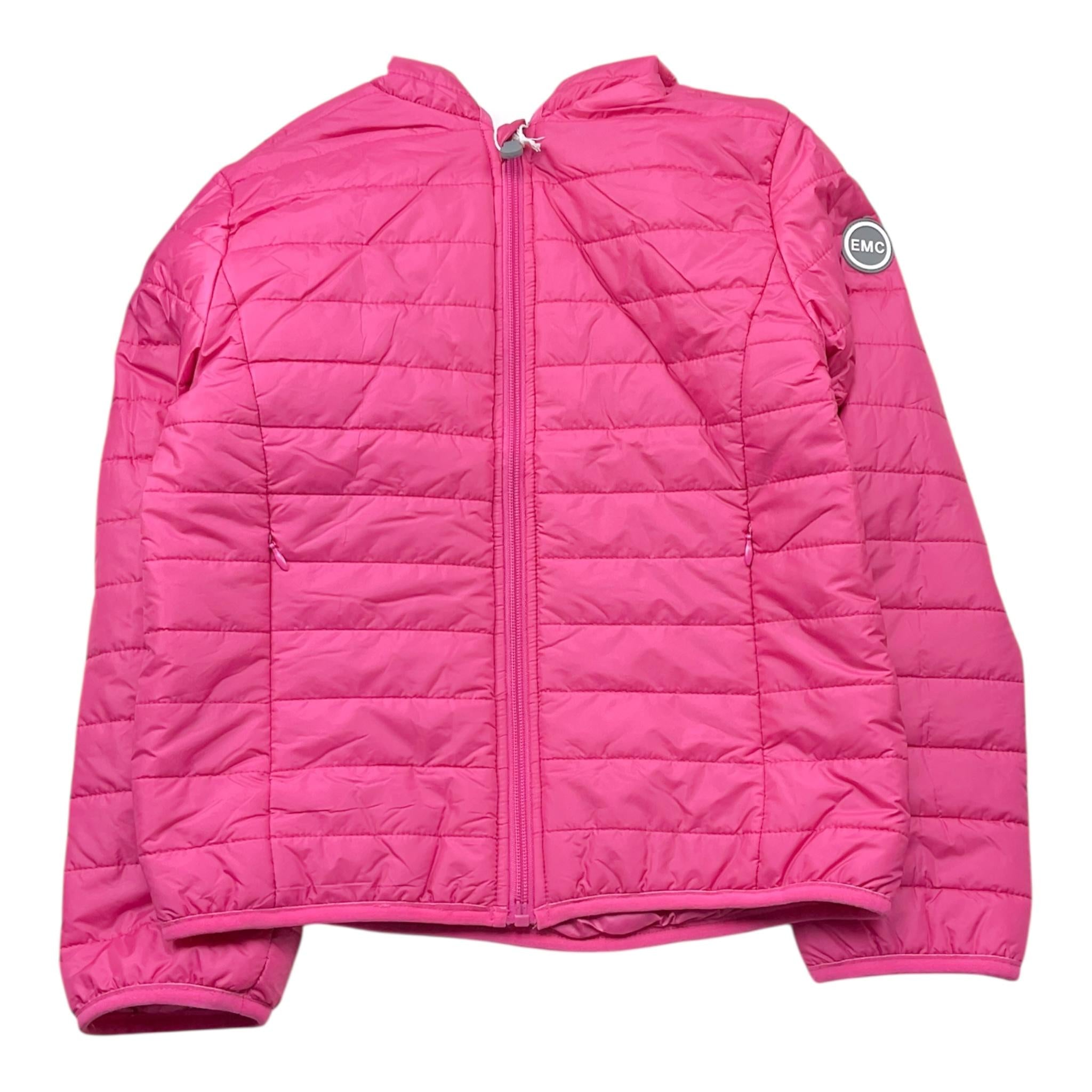 Emc Giubbino Tinta Unita con Cappuccio E Zip per Bambina AV1156 FUXIA EMC 