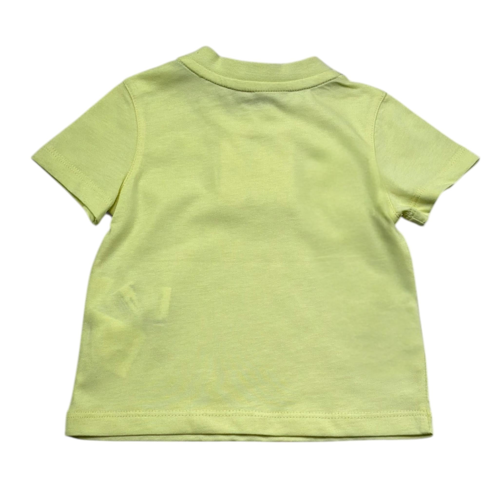 K-Way T-Shirt Girocollo Tinta Unita con Logo per Neonato K4125LWX VERDE ACIDO K-WAY 