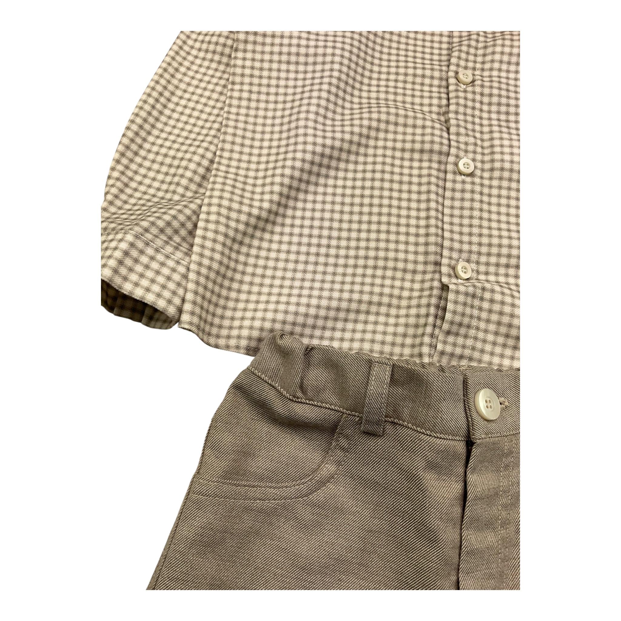 BARCELLINO completo 2 pezzi camicia-bermuda Grigio per Neonato 115619 GRIGIO BARCELLINO 