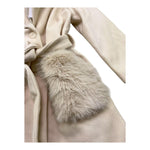 LU LU BY MISS GRANT cappotto tinta unita con cintura Panna per Bambina LL3234 PANNA LU LU BY MISS GRANT 