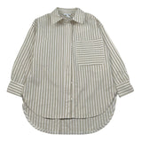 Lu Lu By Miss Grant Camicia Tinta Unita con Fantasia A Righe per Bambina LL3646 BEIGE LU LU BY MISS GRANT 