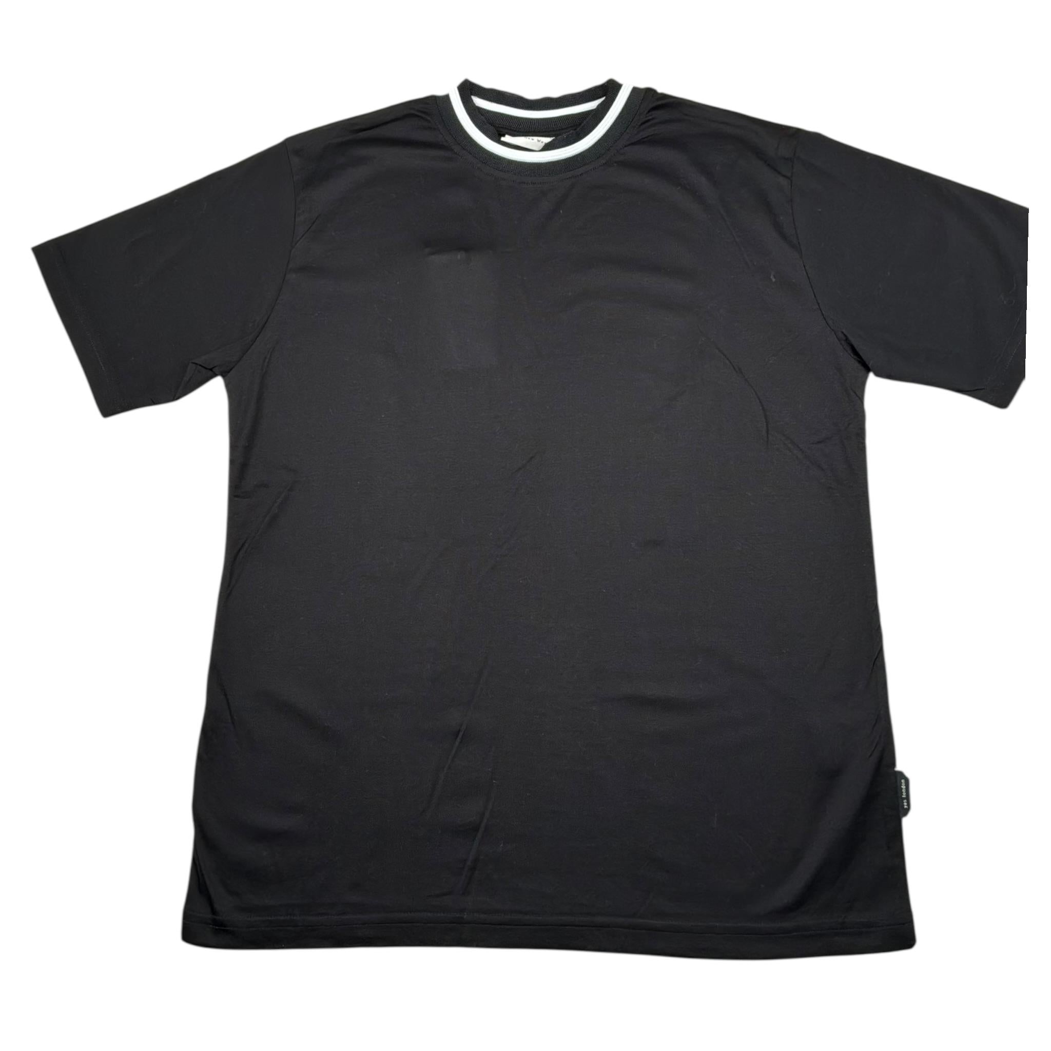 Yes London T-Shirt Girocollo Tinta Unita con Logo per Neonato JR2130NX NERO YES LONDON 