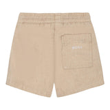 Boss Bermuda Tinta Unita con Elastico In Vita per Neonato J520822 BEIGE BOSS 