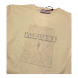 CESARE PACIOTTI shirt girocollo tinta unita con stampa Panna per Bambino TSP5362J PANNA CESARE PACIOTTI 