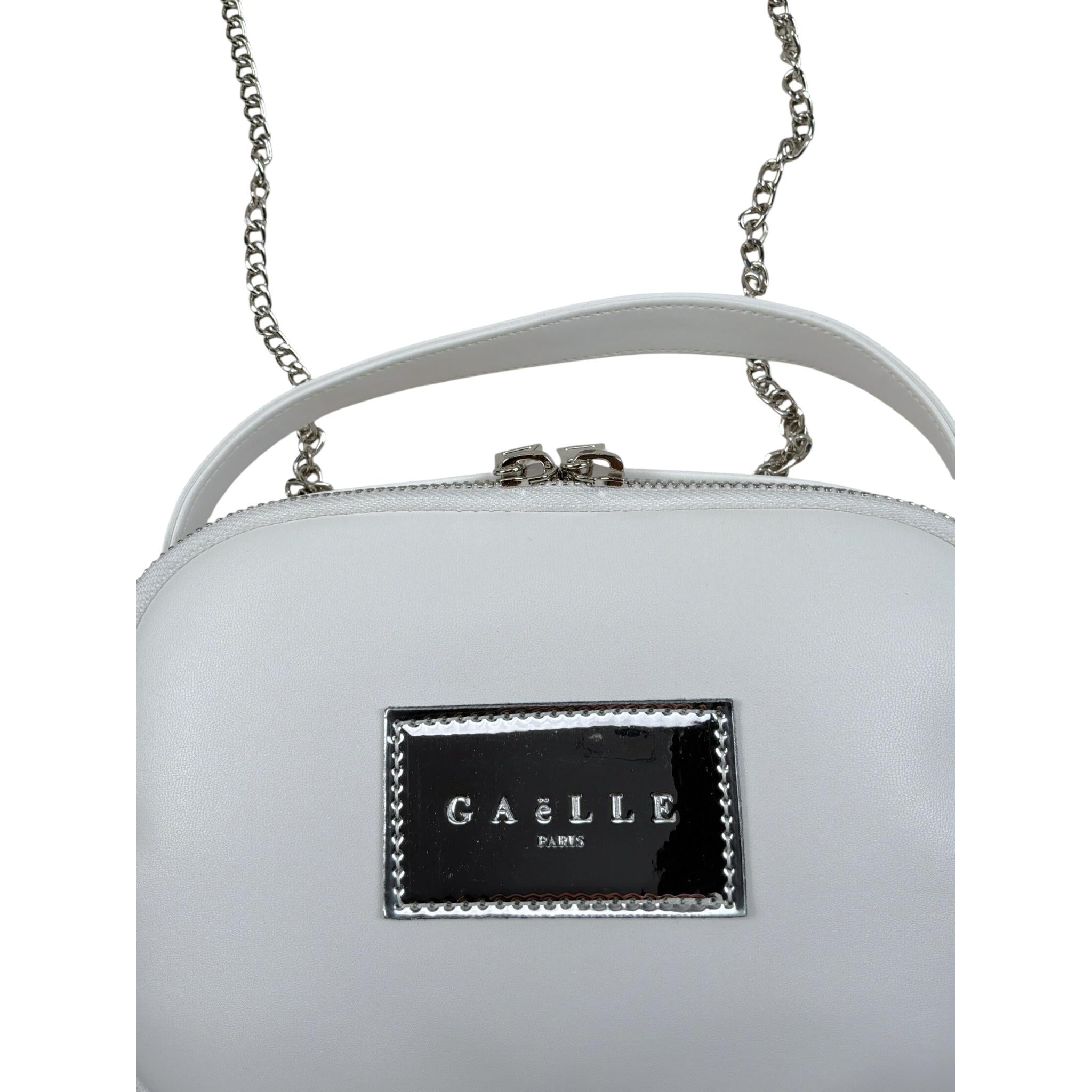 Gaelle Borsa tinta unita con Logo Bianco per Bambina 2746BP00545 BIANCO GAELLE 