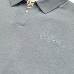 Saint Barth Polo Tinta Unita Mezza Manica per Bambino 00165L AZZURRO SAINT BARTH 